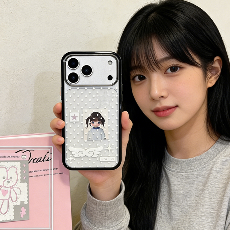 جراب هاتف بنمط بنات كوري بنقاط - مراجعة Phone Cases Cool Girl وسعره