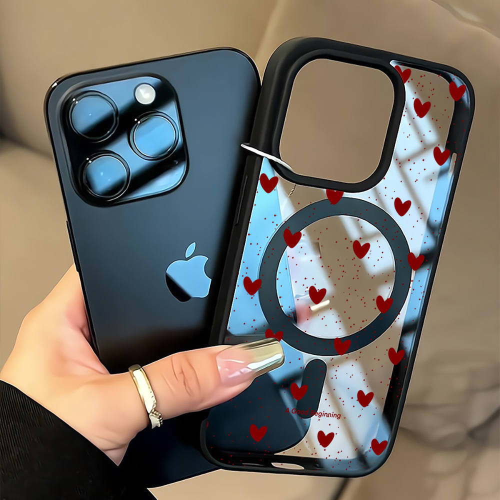 حافظة شفافة بسيطة على شكل قلب  - مراجعة Phone Cases Australia وسعره