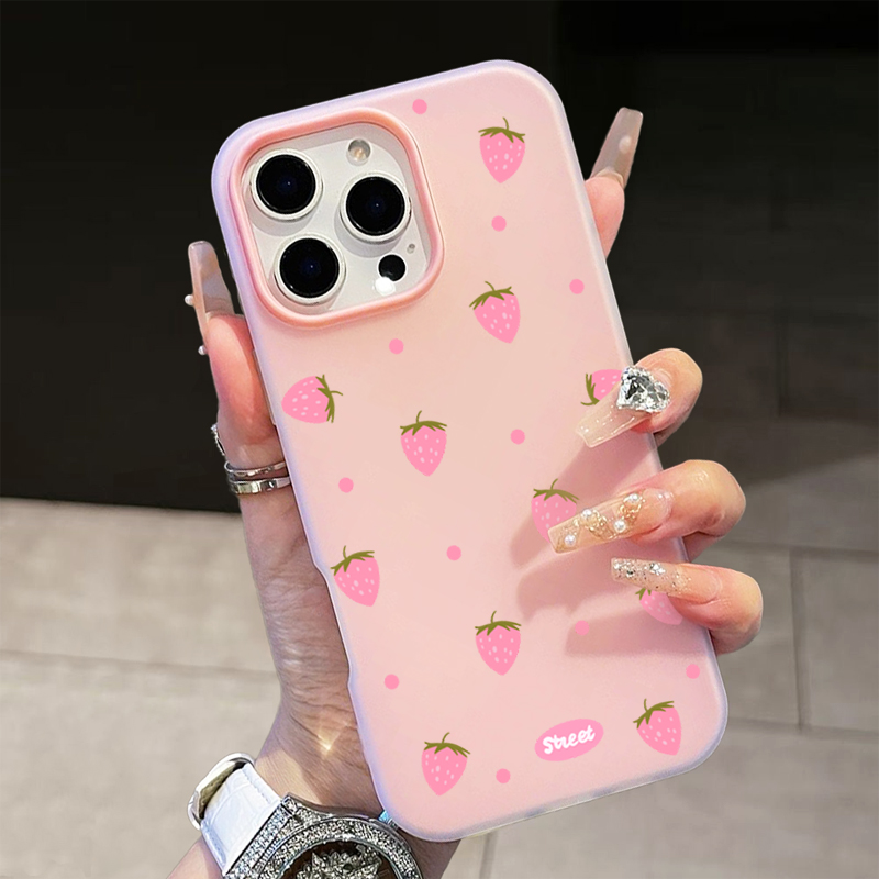 جراب هاتف بنمط الفراولة الوردي - مراجعة Phone Cases Pink وسعره