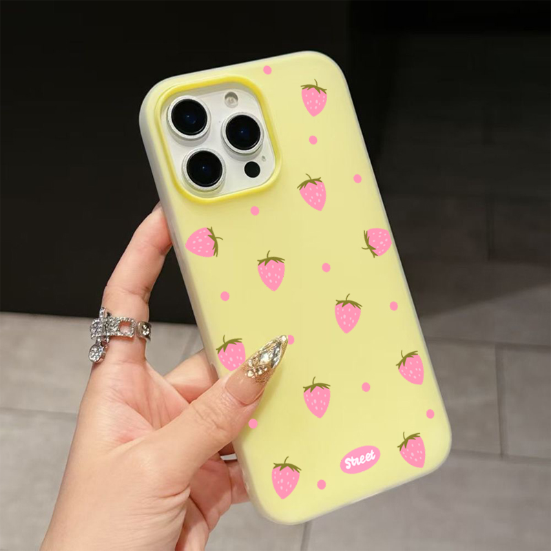 جراب هاتف بنمط الفراولة الوردي - مراجعة Phone Cases Pink وسعره