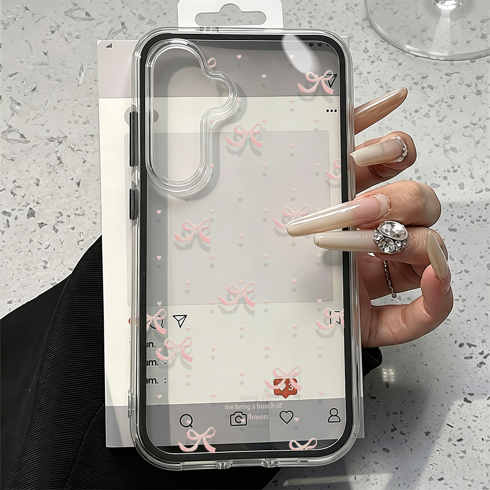 غطاء هاتف ناعم بتصميم فيونكة و - مراجعة Phone Cases Pink وسعره