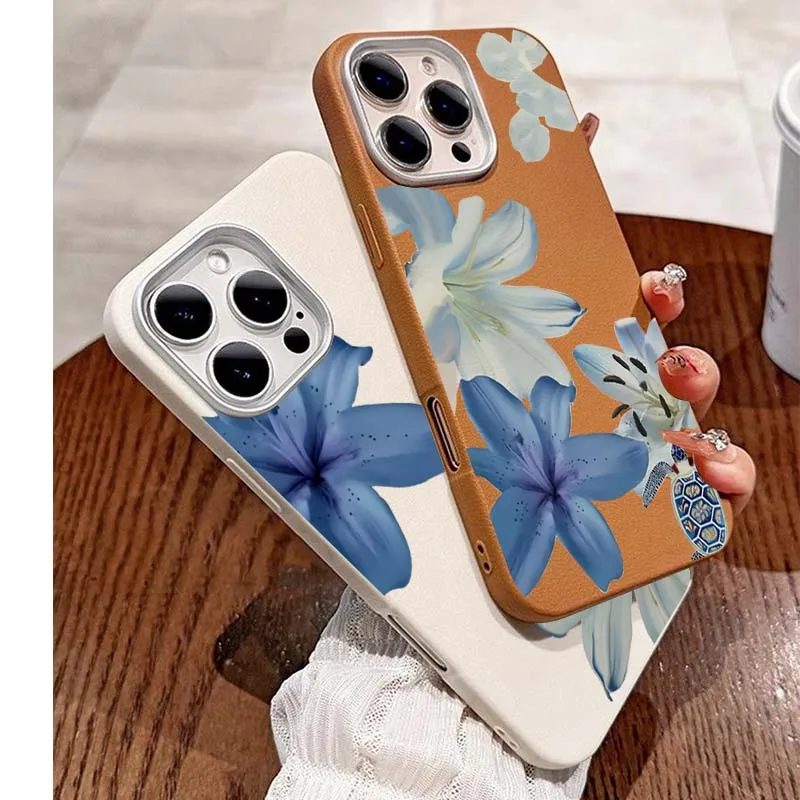 غطاء هاتف أنيق بنمط زهرة الزنب - مراجعة Phone Cases Blue وسعره