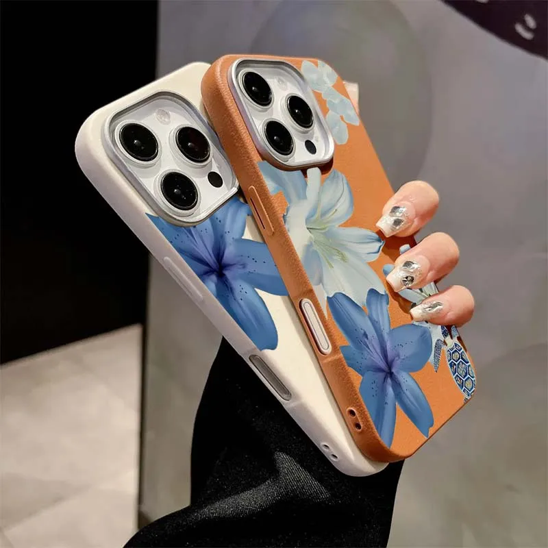 غطاء هاتف أنيق بنمط زهرة الزنب - مراجعة Phone Cases Blue وسعره
