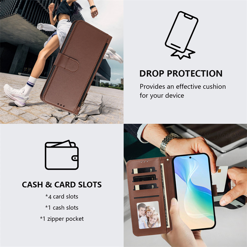 جراب هاتف قلاب من جلد البولي ي - مراجعة Phone Cases With Wallet On Back وسعره