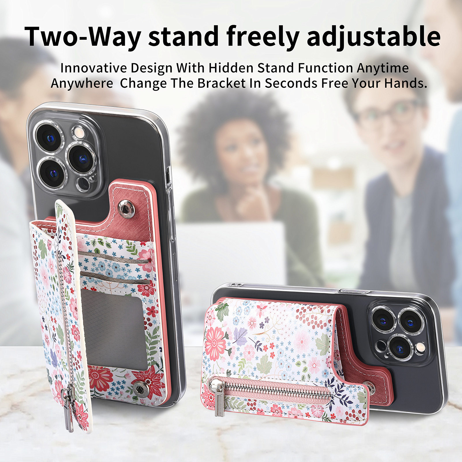 1 قطعة جراب هاتف مطلي بالزهور  - مراجعة Phone Cases With Wallet On Back وسعره