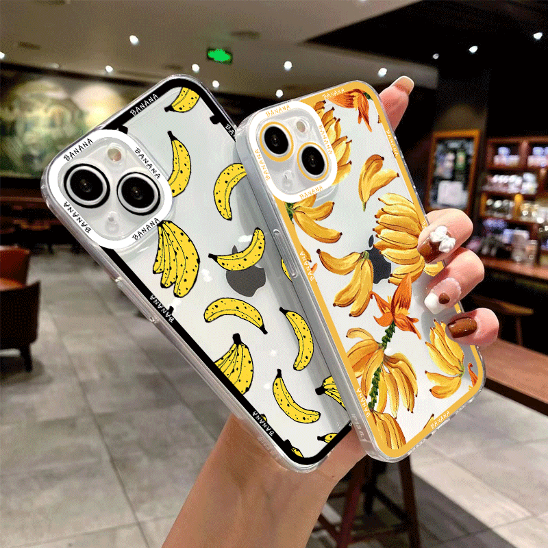 غطاء هاتف شفاف مطبوع عليه فواك - مراجعة Phone Cases Yellow وسعره