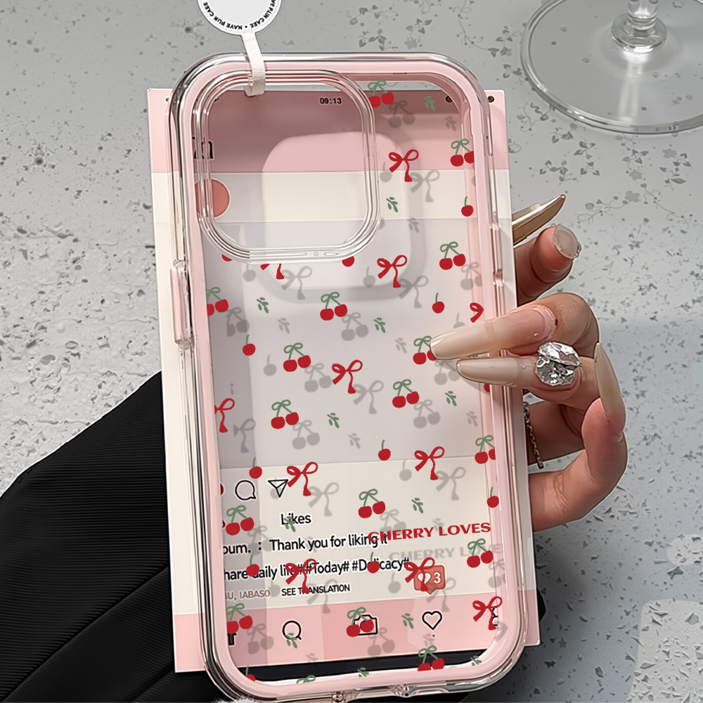 غطاء وردي بتصميم زهور 2 في 1 ل - مراجعة Phone Cases Pink وسعره