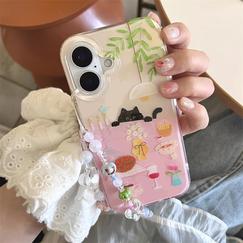 جراب هاتف بتصميم قطة سوداء صغي - مراجعة Phone Cases Y2K وسعره