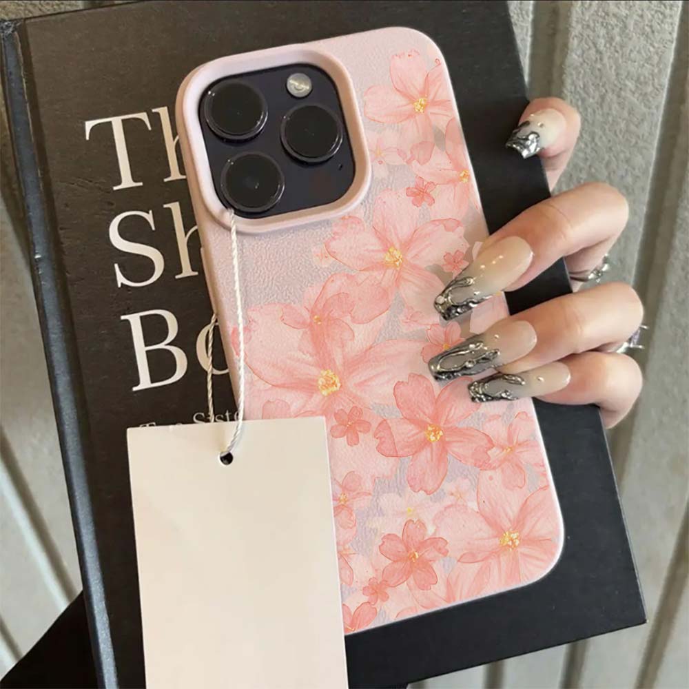 غطاء هاتف وردي بنقشة زهور السا - مراجعة Phone Cases Pink وسعره
