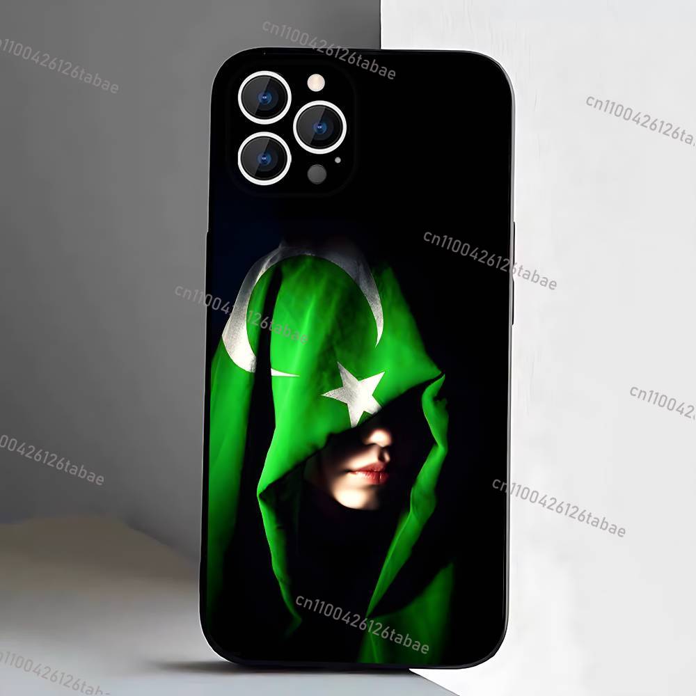 جراب هاتف ناعم أسود بتصميم علم - مراجعة Phone Cases Pakistan وسعره