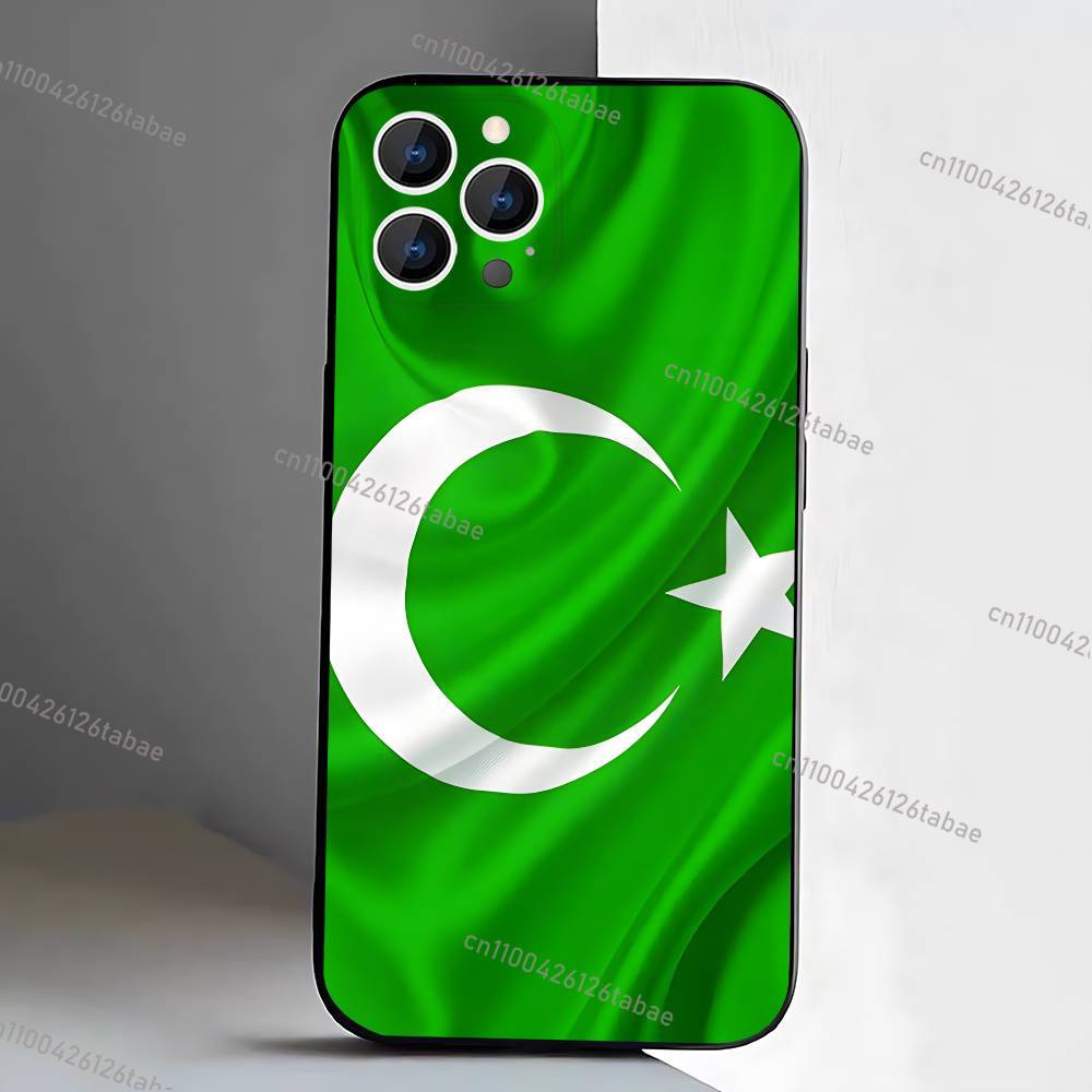 جراب هاتف ناعم أسود بتصميم علم - مراجعة Phone Cases Pakistan وسعره