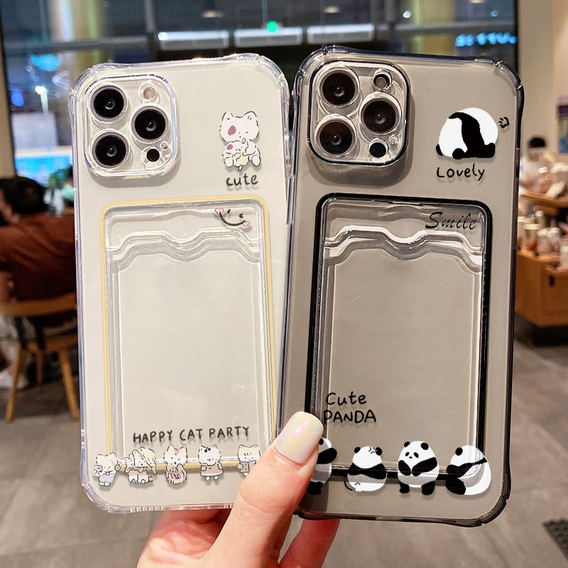 لطيف القطة السوداء جراب هاتف آ - مراجعة Phone Cases With Card Holder وسعره