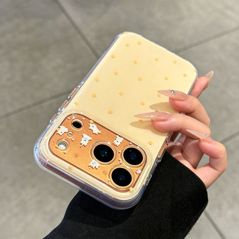 غطاء هاتف أنيق بنمط نقاط البول - مراجعة Phone Cases Yellow وسعره