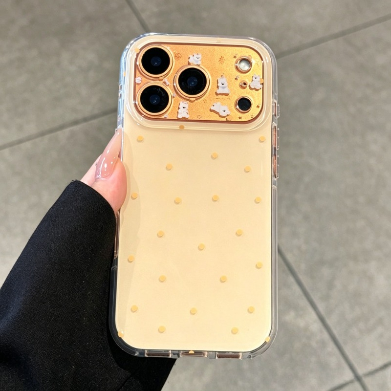 غطاء هاتف أنيق بنمط نقاط البول - مراجعة Phone Cases Yellow وسعره