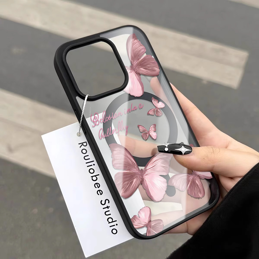 جراب هاتف بتصميم فراشات متعددة - مراجعة Phone Cases With Magsafe وسعره