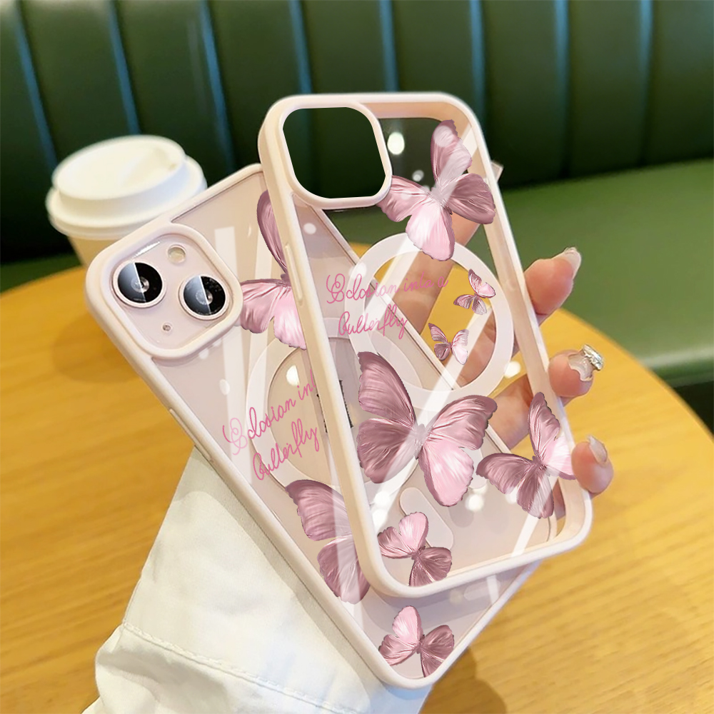 جراب هاتف بتصميم فراشات متعددة - مراجعة Phone Cases With Magsafe وسعره