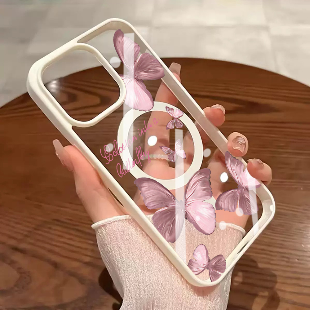 جراب هاتف بتصميم فراشات متعددة - مراجعة Phone Cases With Magsafe وسعره