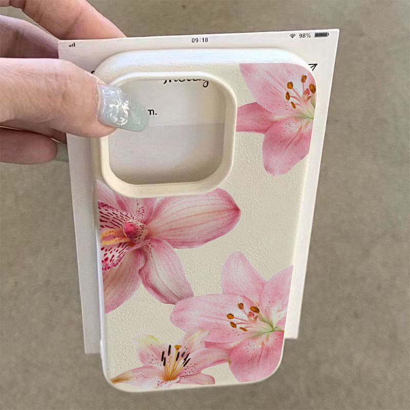 الوردي زنبق ليتشي الملمس قضية  - مراجعة Phone Cases Pink وسعره