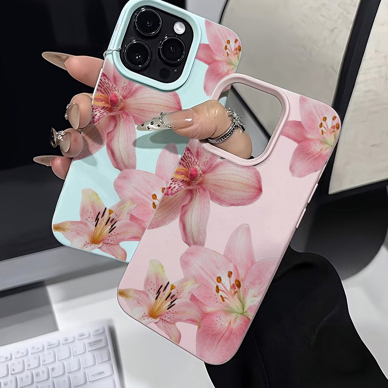 الوردي زنبق ليتشي الملمس قضية  - مراجعة Phone Cases Pink وسعره