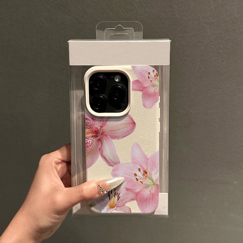 الوردي زنبق ليتشي الملمس قضية  - مراجعة Phone Cases Pink وسعره