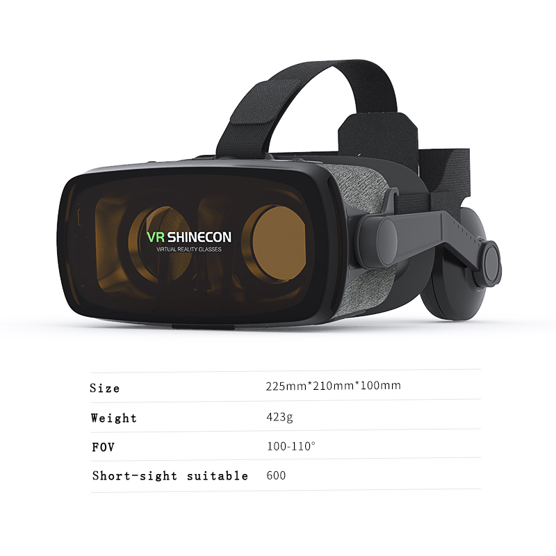VR Shinecon Casque Viar نظارات - مراجعة Phone Cases Video وسعره